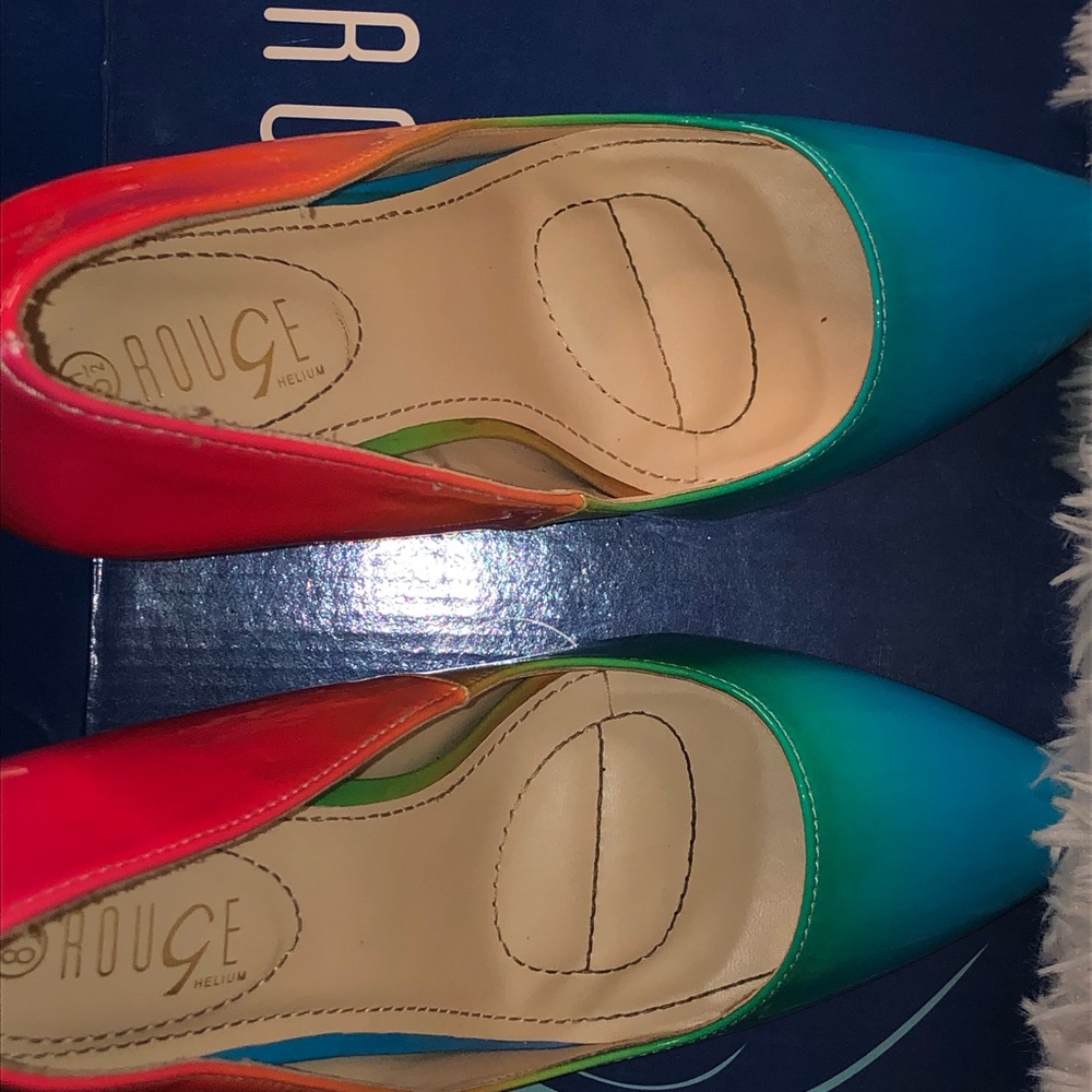Rainbow heels